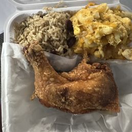 Who sales chicken legs like this and then charge 19 dollars. This is not worth 19 dollars. The Mac and cheese the cheese not even melted.