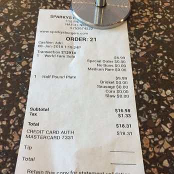 Sparkys BBQ and Espresso - Burgers Near Me - Hatch, New Mexico