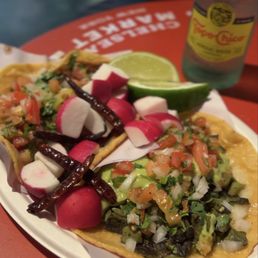 Nopal Taco and Carne Asada Taco Nopal Taco and Carne Asada Taco