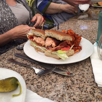 The Mansion - Salmon sandwich - New American Near Me - Melbourne, Florida The Mansion - Salmon sandwich - New American Near Me - Melbourne, Florida