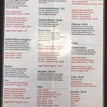 Tula Taqueria - Menu 2 of 2 - Tacos Near Me - Westerville, Ohio Tula Taqueria - Menu 2 of 2 - Tacos Near Me - Westerville, Ohio