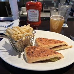 Cuban sandwich and fries