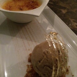 Fins - Blood orange creme brûlée with coffee and cinnamon ice cream - winner!