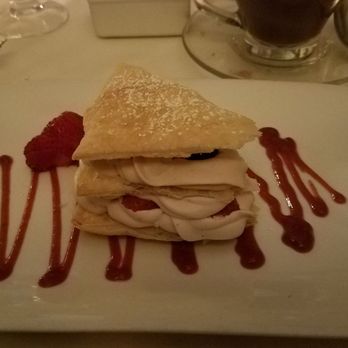 Village Green Restaurant - Berry napoleon. I could eat a bowl of that creme! The crust was so flakey! - French Near Me - Ridgewood, New Jersey Village Green Restaurant - Berry napoleon. I could eat a bowl of that creme! The crust was so flakey! - French Near Me - Ridgewood, New Jersey