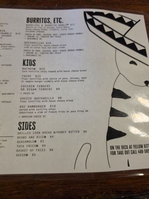 Menu photo 2 Yellow Kittens Block Island, RI Menu photo 2 Yellow Kittens Block Island, RI