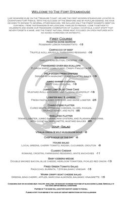 Menu photo 4 The Fort Steakhouse Fort Pierce, FL Menu photo 4 The Fort Steakhouse Fort Pierce, FL