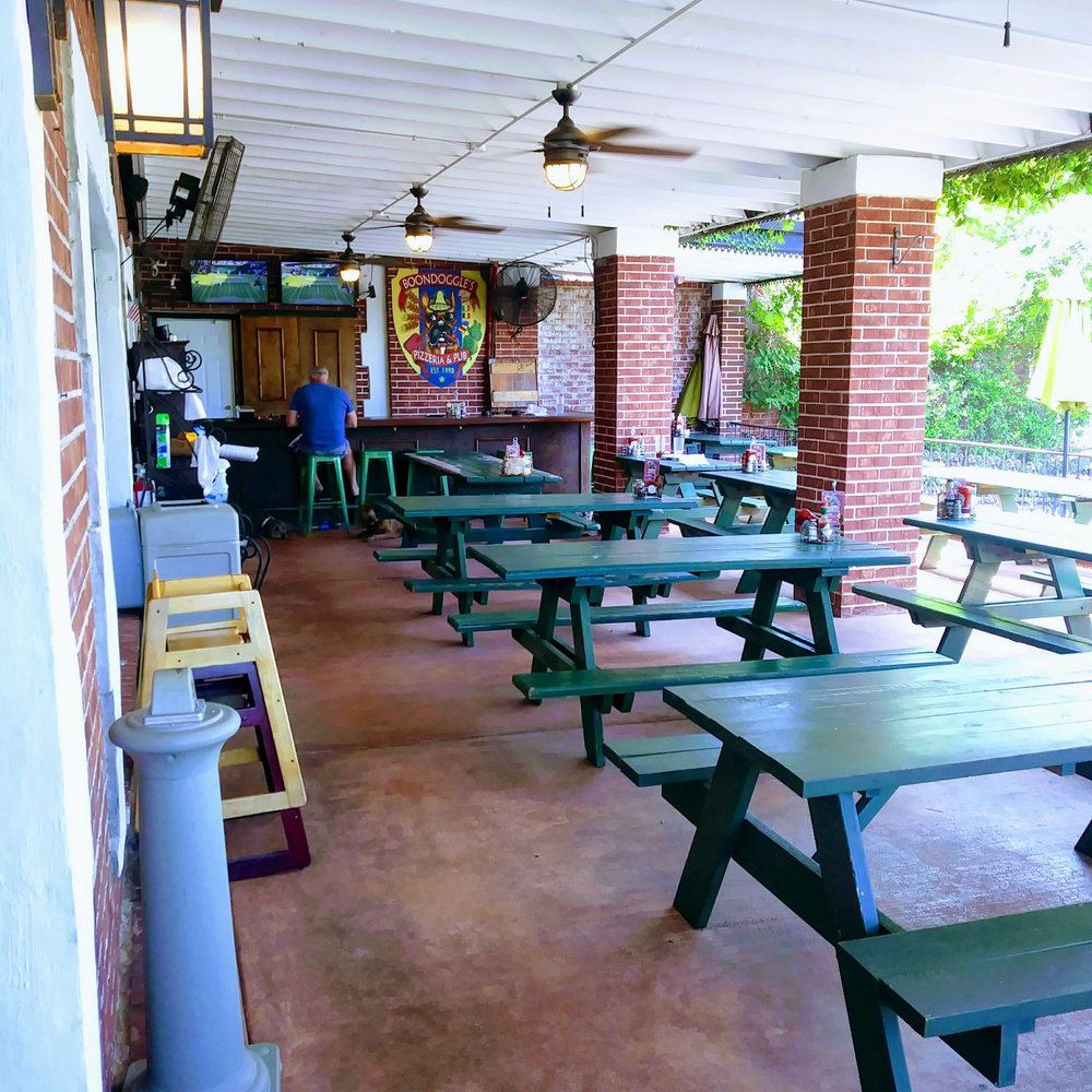 Boondoggles Pub - Outside patio - Bars Near Me - El Lago, Texas