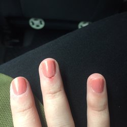 Fabulous Nails - My recent mani at Fabulous... skin pulled off and ginger bleeding....