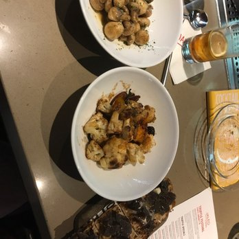 Jaleo - Mushrooms, cauliflower and pan de cristal with truffles. Delicious ! - Spanish Near Me - Washington, DC, District of Columbia