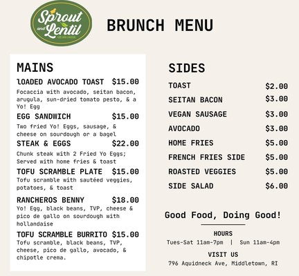 Menu photo 5 Sprout and Lentil Middletown, RI Menu photo 5 Sprout and Lentil Middletown, RI