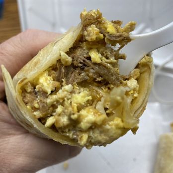 Catrina Fresh Mex - Inside of Machaca burrito - Tacos Near Me - Tulsa, Oklahoma