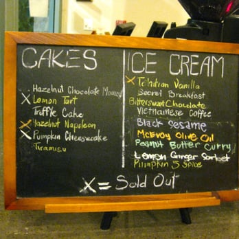 Bitter Sweet - chalkboard of flavors on a wednesday night around 7pm. - Desserts Near Me - Cupertino, California Bitter Sweet - chalkboard of flavors on a wednesday night around 7pm. - Desserts Near Me - Cupertino, California