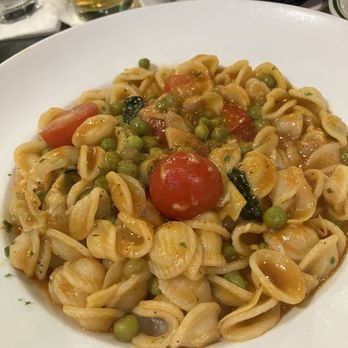 Gino's Restaurant - Orecchiette with Artichoke Hearts, Sweet Peas, and Cherry Tomato - Pizza Near Me - Brooklyn, New York Gino's Restaurant - Orecchiette with Artichoke Hearts, Sweet Peas, and Cherry Tomato - Pizza Near Me - Brooklyn, New York
