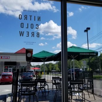 Starbucks - Outside seating but next to highway - Coffee & Tea Near Me - Sutton, Massachusetts