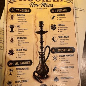 The Brandy - Hookah Menu - Mediterranean Near Me - Glendale, California