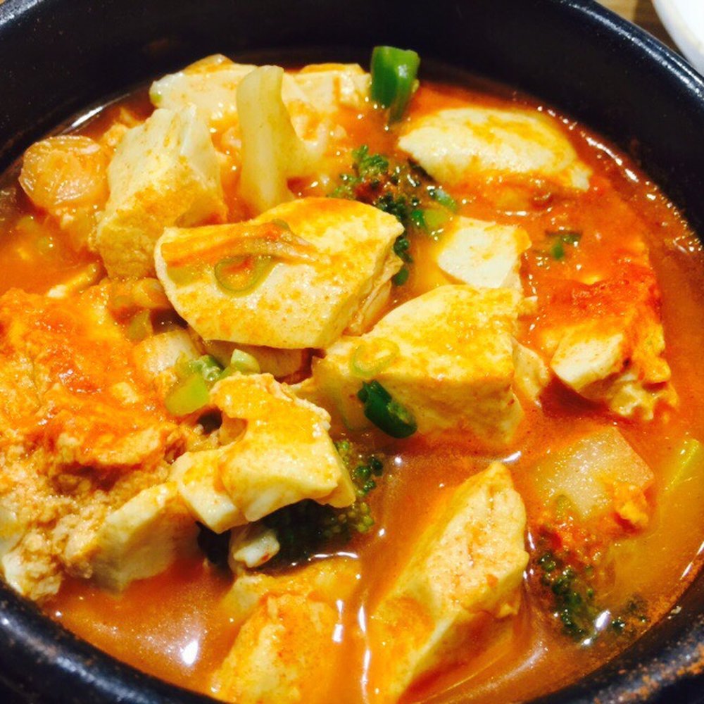 Myung Ga Tofu and BBQ - Vegetable tofu soup - Korean Near Me - Closter, New Jersey