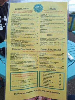 Menu photo 7 Sand Dollar Restaurant & Lounge Rockaway Beach, OR