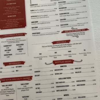 Hook Seafood & Oyster House - Menu - Seafood Near Me - Anderson, South Carolina Hook Seafood & Oyster House - Menu - Seafood Near Me - Anderson, South Carolina