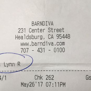 Barndiva - avoid Lynn R - New American Near Me - Healdsburg, California