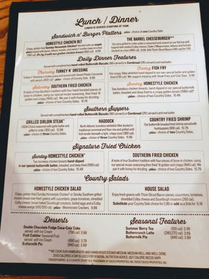 Menu photo 7 Cracker Barrel Old Country Store Lafayette, IN Menu photo 7 Cracker Barrel Old Country Store Lafayette, IN