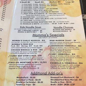Pho Momma - Menu - Noodles Near Me - Sacramento, California Pho Momma - Menu - Noodles Near Me - Sacramento, California
