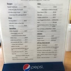 Possum Creek Restaurant - Menu