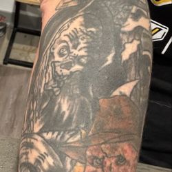 Dark cover up area