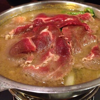 Green Shaker - Beef hotpot with Miso Soup base. - Bubble Tea Near Me - Walnut, California