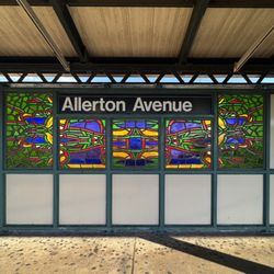 MTA - Allerton Ave Subway Station - Allerton Ave Subway Station (2,5) - Michele Brody "Allerton Mandalas" 2006, Outbound Platform