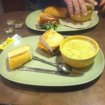 Panera Bread - Pick 2 asiago roast beef and broccoli cheddar - Sandwiches Near Me - Antioch, California