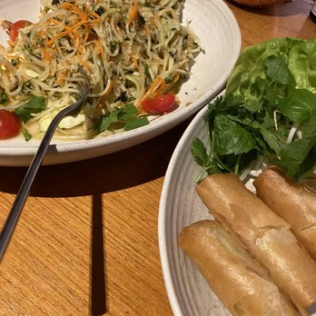 Wild Ginger - Papaya salad and Thai spring rolls. - Wine Bars Near Me - Bellevue, Washington Wild Ginger - Papaya salad and Thai spring rolls. - Wine Bars Near Me - Bellevue, Washington