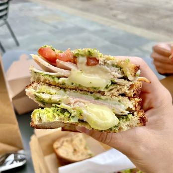 The Press - Roast Turkey Pesto Panini - Coffee & Tea Near Me - Livermore, California The Press - Roast Turkey Pesto Panini - Coffee & Tea Near Me - Livermore, California