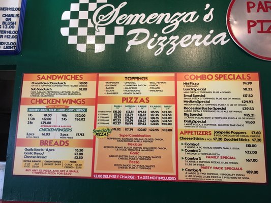 Menu photo 7 Semenza's Pizzeria Reno, NV Menu photo 7 Semenza's Pizzeria Reno, NV
