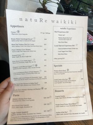 Menu photo 7 natuRe waikiki Honolulu, HI Menu photo 7 natuRe waikiki Honolulu, HI