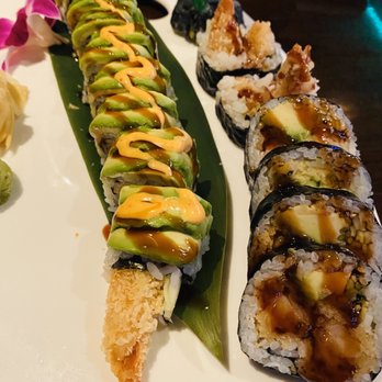 Wasabi & Wok - Green roll and Shrimp tempura roll - Chinese Near Me - The Colony, Texas Wasabi & Wok - Green roll and Shrimp tempura roll - Chinese Near Me - The Colony, Texas