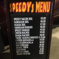 Speedy Dog - Menu