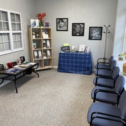 Southwestern Hearing Centers - Waiting area with coffee station