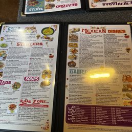 Some of the menu
