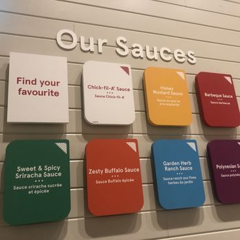Chick-fil-A - Chicken nugget sauces - Fast Food Near Me - Toronto, Ontario
