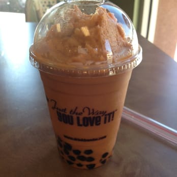 BAMBU - Thai tea smooth with boba - "Just the way you love it", how did they know?! - Bubble Tea Near Me - Sacramento, California