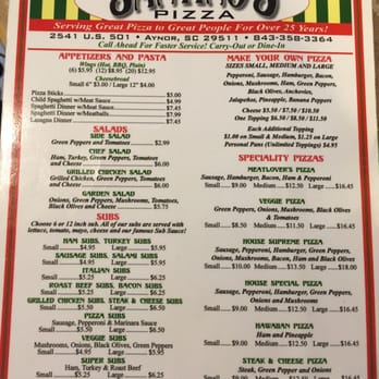 Santino's Pizzas & Subs - The menu was listed officially, so here ya go! - Pizza Near Me - Aynor, South Carolina