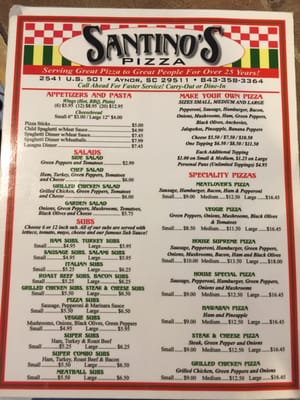 Menu photo 5 Santino's Pizzas & Subs Aynor, SC