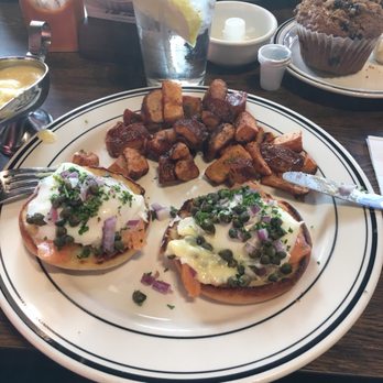 Mimi's Cafe - Smoked salmon eggs Benedict with home potato's not good - Breakfast & Brunch Near Me - Monrovia, California Mimi's Cafe - Smoked salmon eggs Benedict with home potato's not good - Breakfast & Brunch Near Me - Monrovia, California