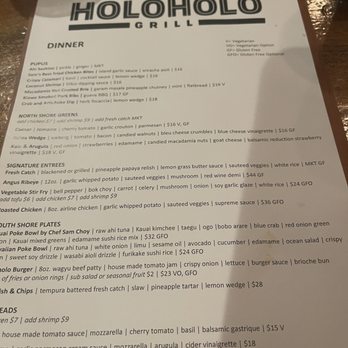 Holoholo Grill - Menu - Hawaiian Near Me - Koloa, Hawaii Holoholo Grill - Menu - Hawaiian Near Me - Koloa, Hawaii