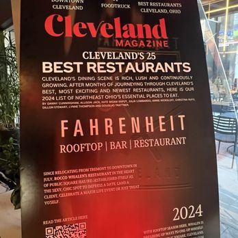 Fahrenheit - New American Near Me - Cleveland, Ohio Fahrenheit - New American Near Me - Cleveland, Ohio
