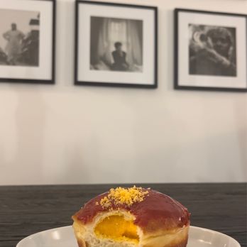 Kora - Itlog Na Pula (Salted Egg) | brioche, salted egg yolk lava filling, cured yolk dust - Filipino Near Me - Sunnyside, New York Kora - Itlog Na Pula (Salted Egg) | brioche, salted egg yolk lava filling, cured yolk dust - Filipino Near Me - Sunnyside, New York