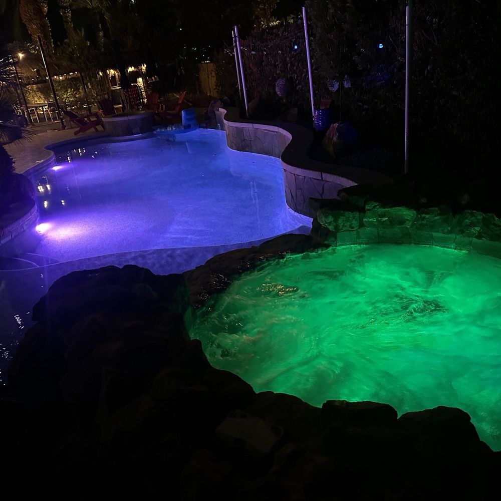 Vacanza Stays Vacation Rentals - The lights change colors while you're swimming, amazing vibes - Vacation Rentals Near Me - La Quinta, California
