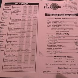 Menu as of 8/2024