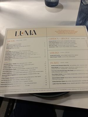 Menu photo 3 Luma St. Petersburg, FL Menu photo 3 Luma St. Petersburg, FL