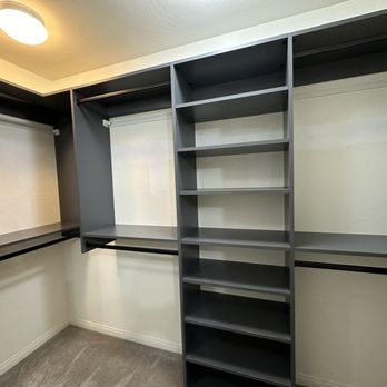 Custom Closet Systems - Finished closet with no backing - Home Organization Near Me - Las Vegas, Nevada